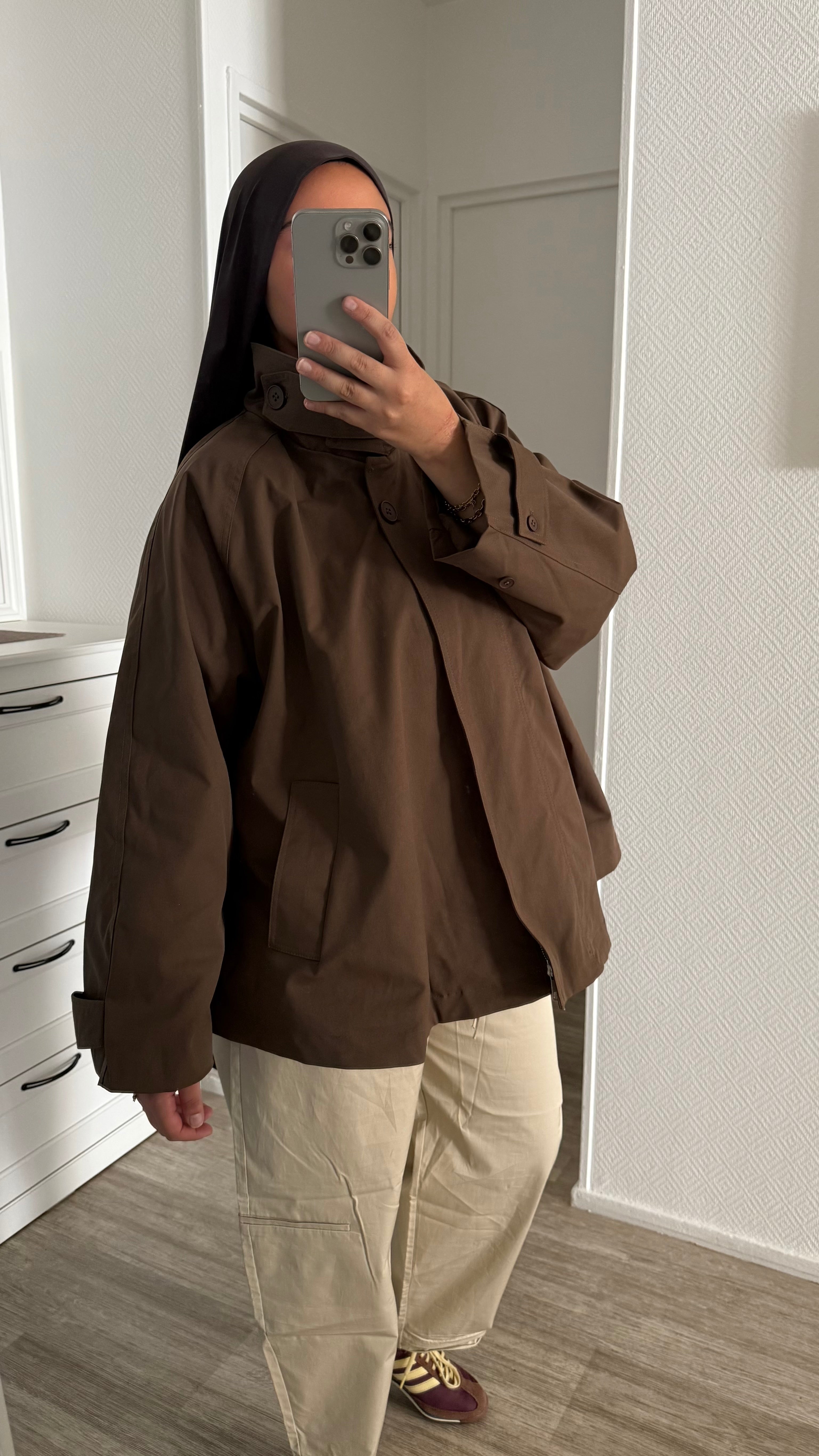 VESTE TRENCH MARRON