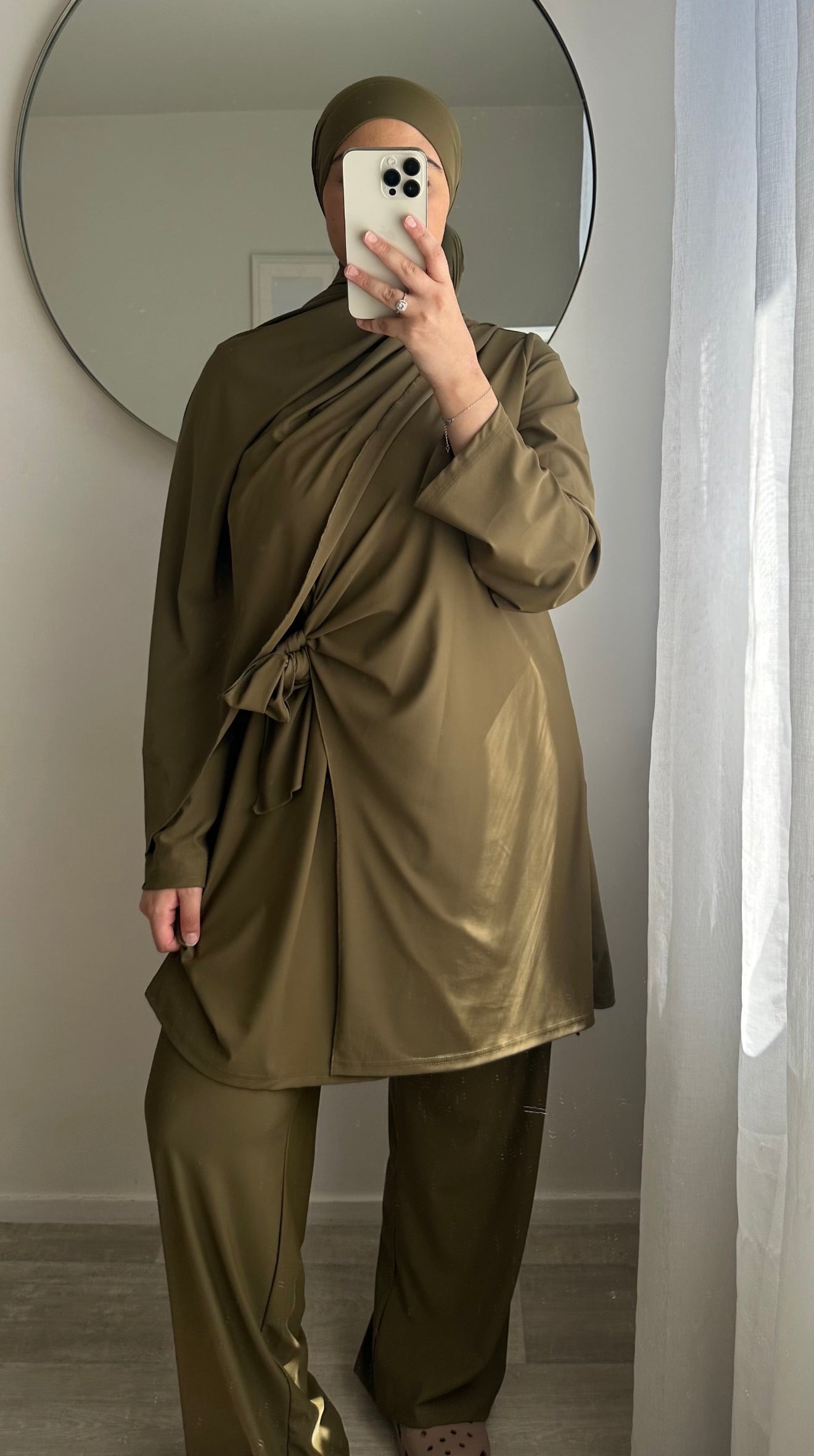BURKINI CAQUI DE 3 PIEZAS