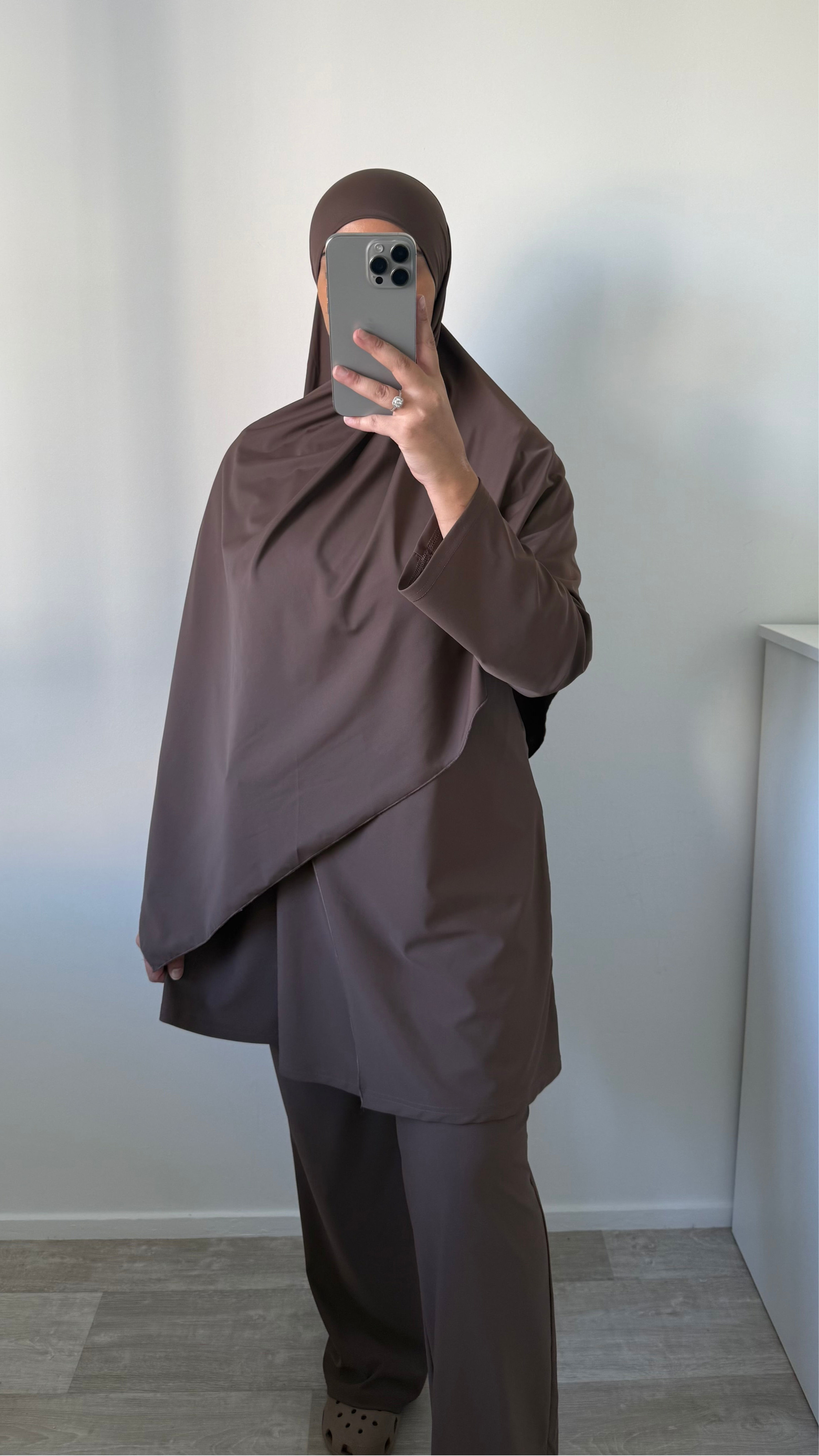 BURKINI 3 PIÈCES MARRON / TAUPE