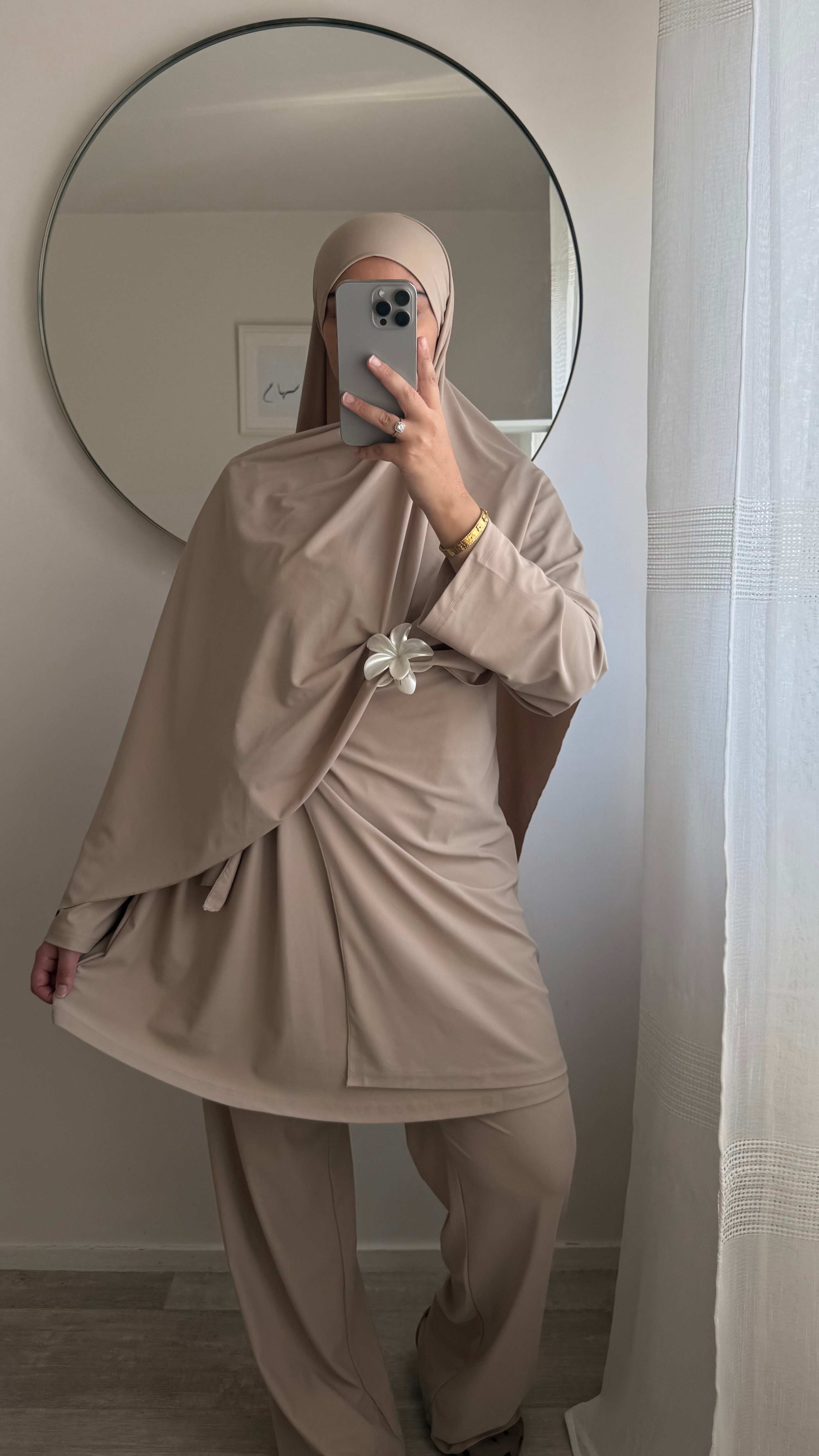 BURKINI DE 3 PIEZAS BEIGE