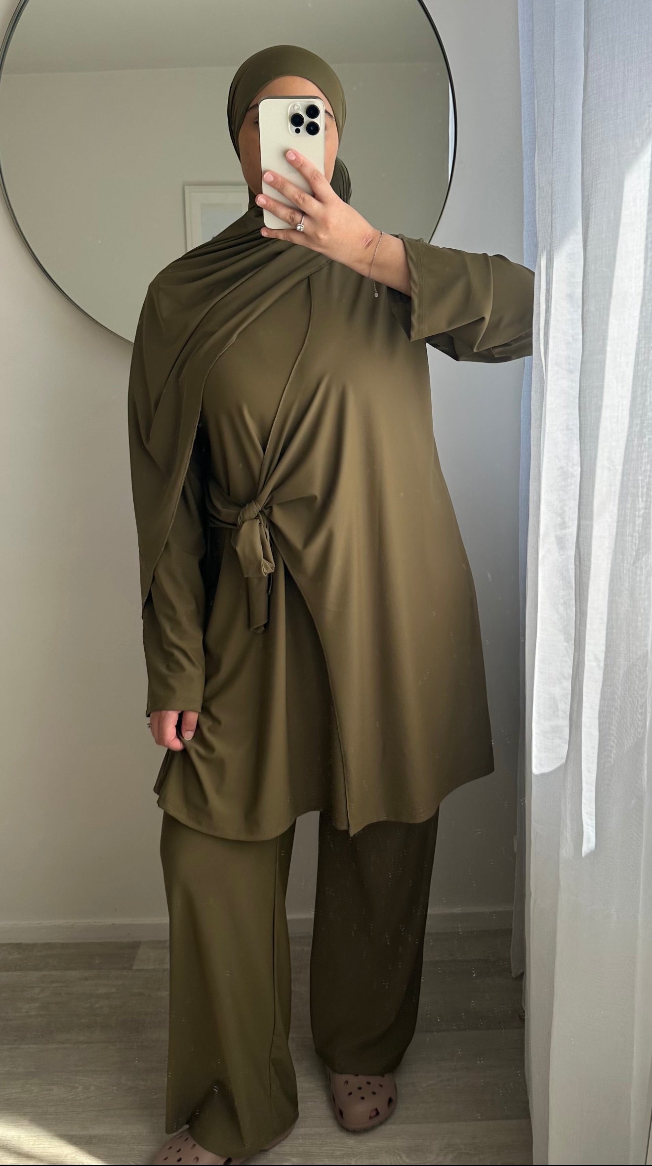BURKINI CAQUI DE 3 PIEZAS