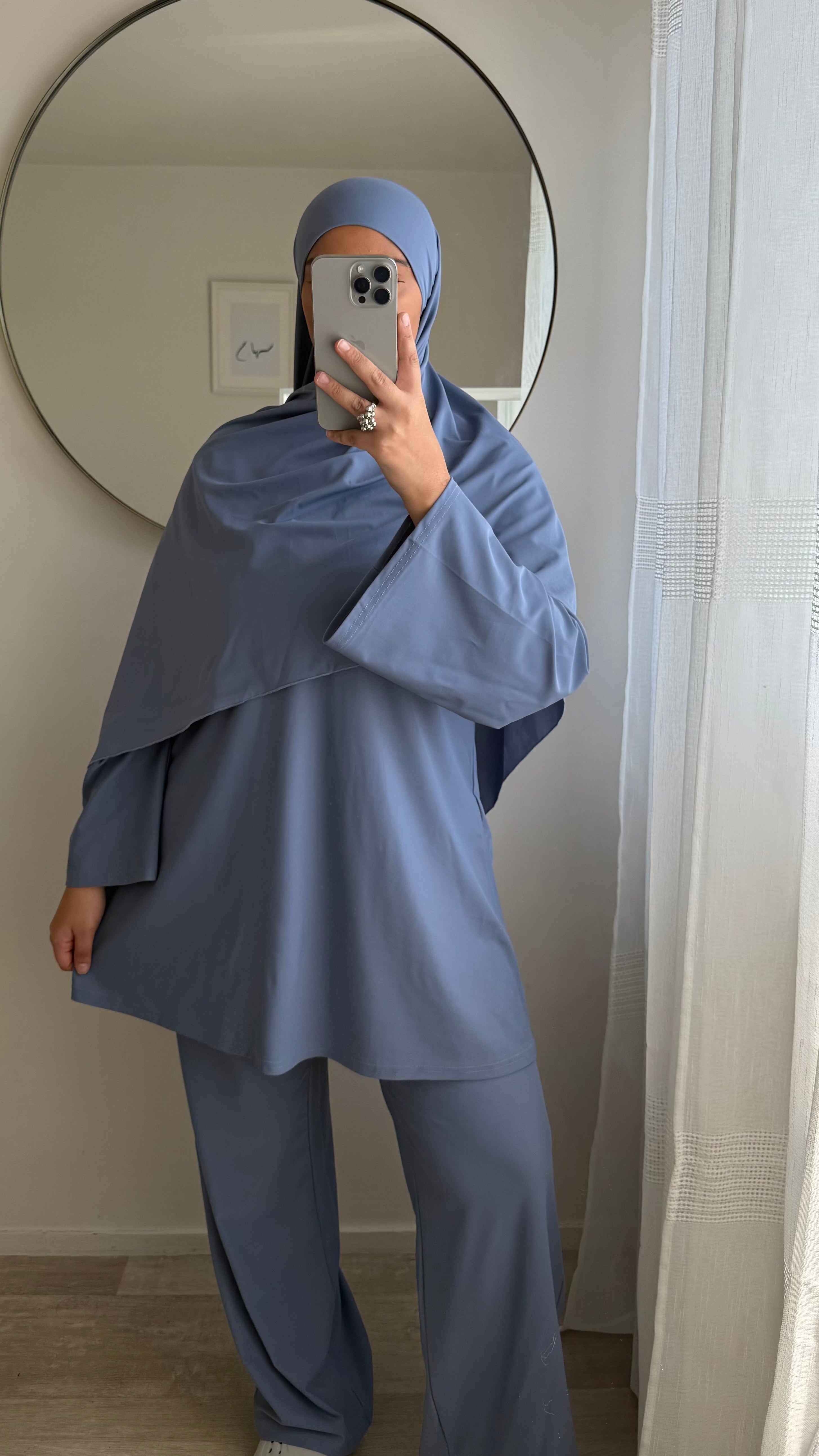 BURKINI 3 PIÈCES SANS NOEUD BLEU BABY