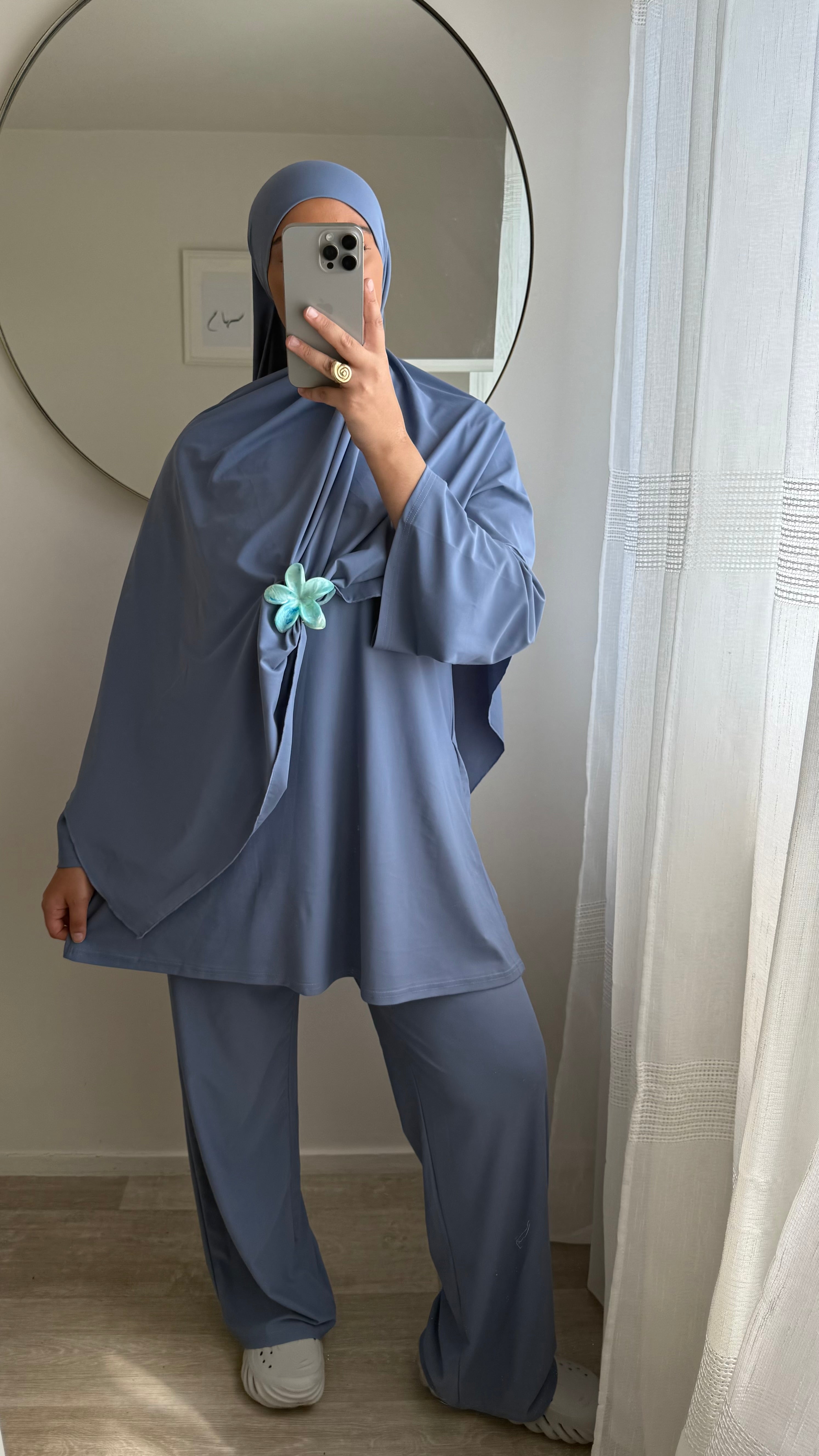BURKINI 3 PIÈCES SANS NOEUD BLEU BABY