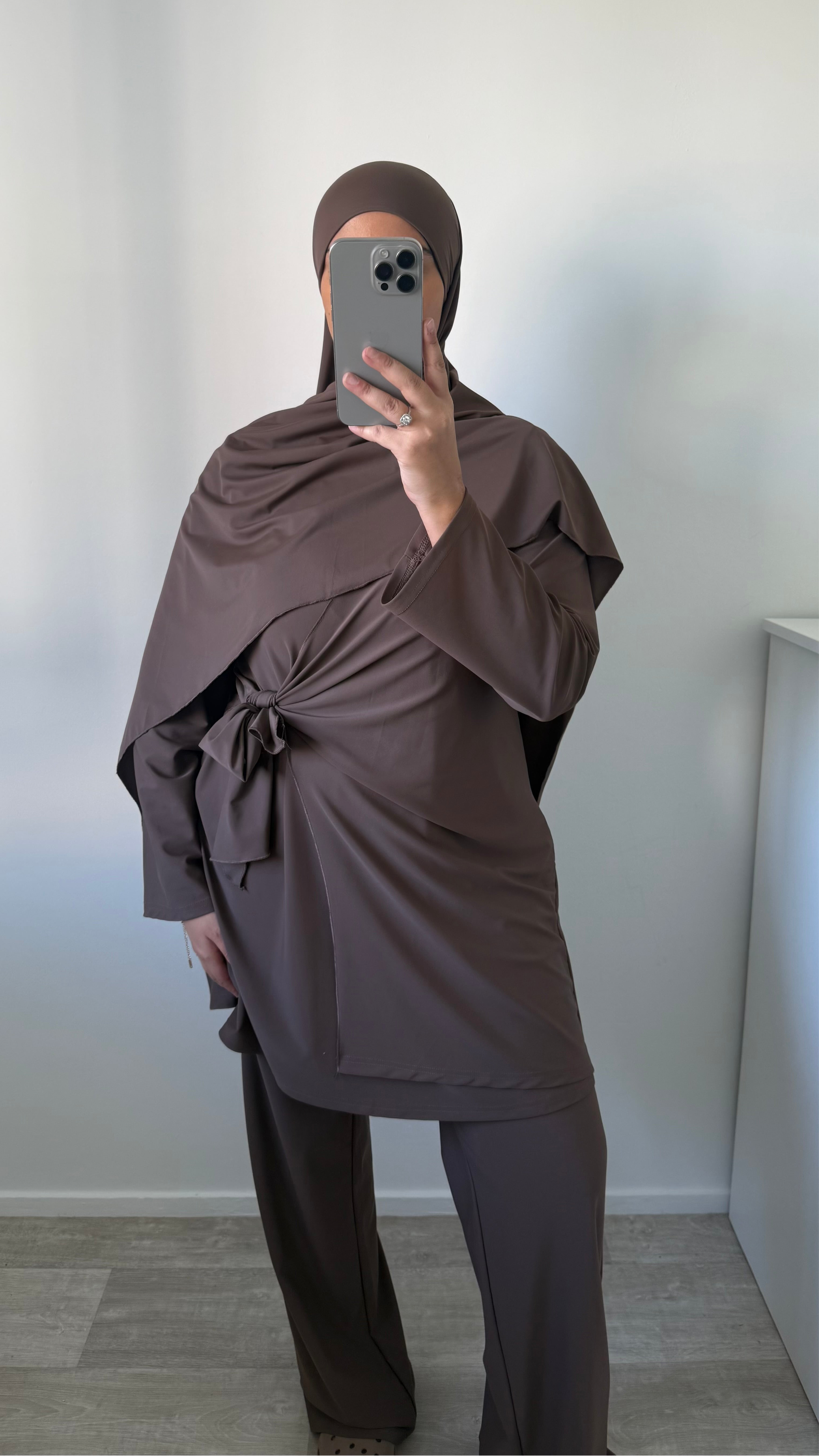 BURKINI 3 PIÈCES MARRON / TAUPE