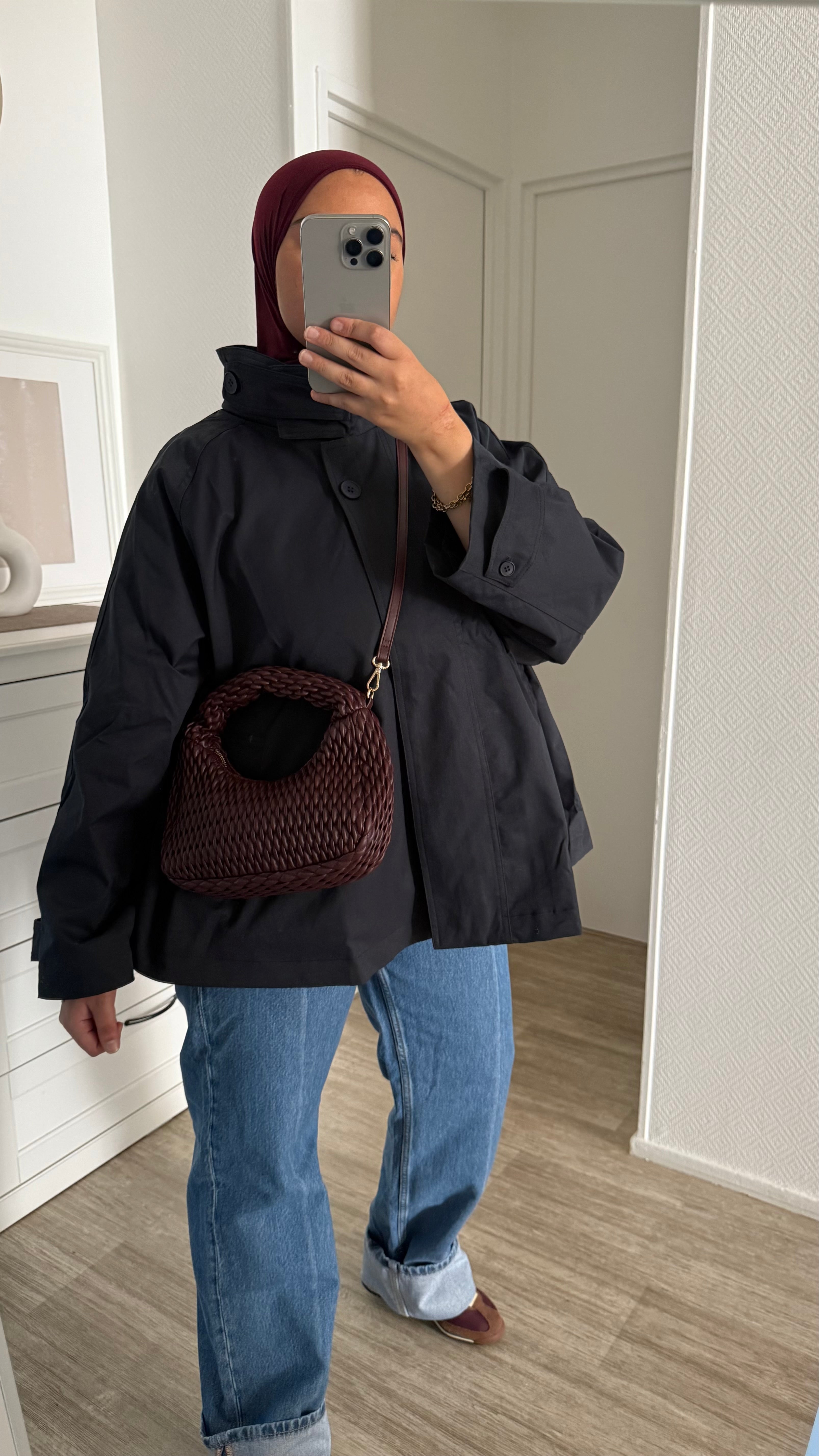 VESTE TRENCH BLEU NAVY