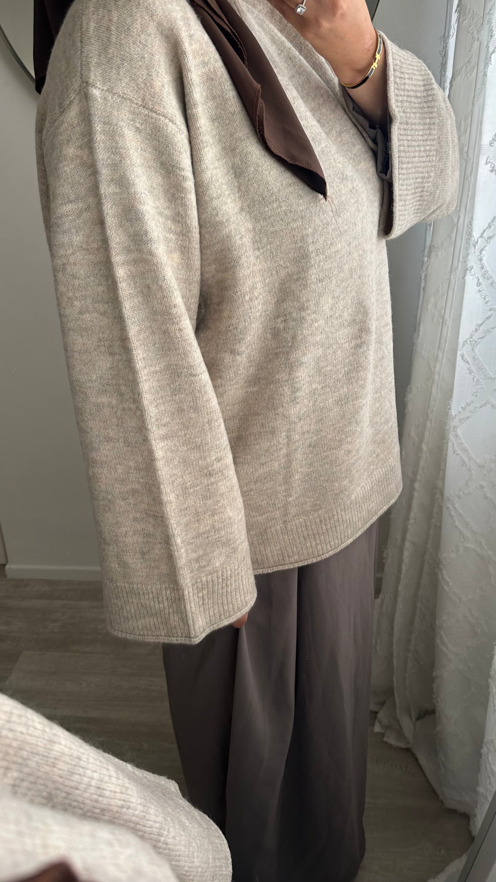 PULL BASIC BEIGE TAUPE