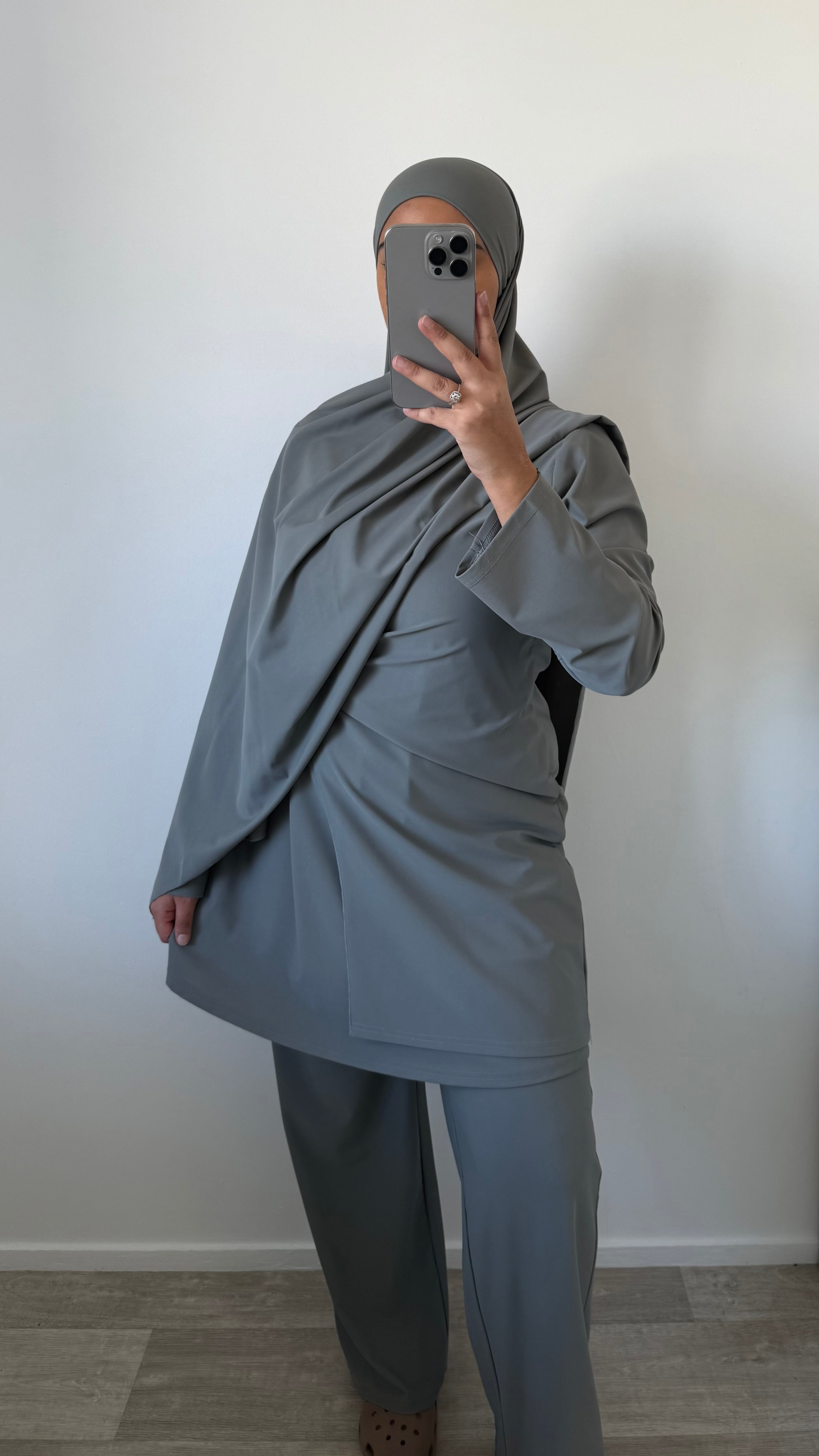 BURKINI 3 PIÈCES GRIS