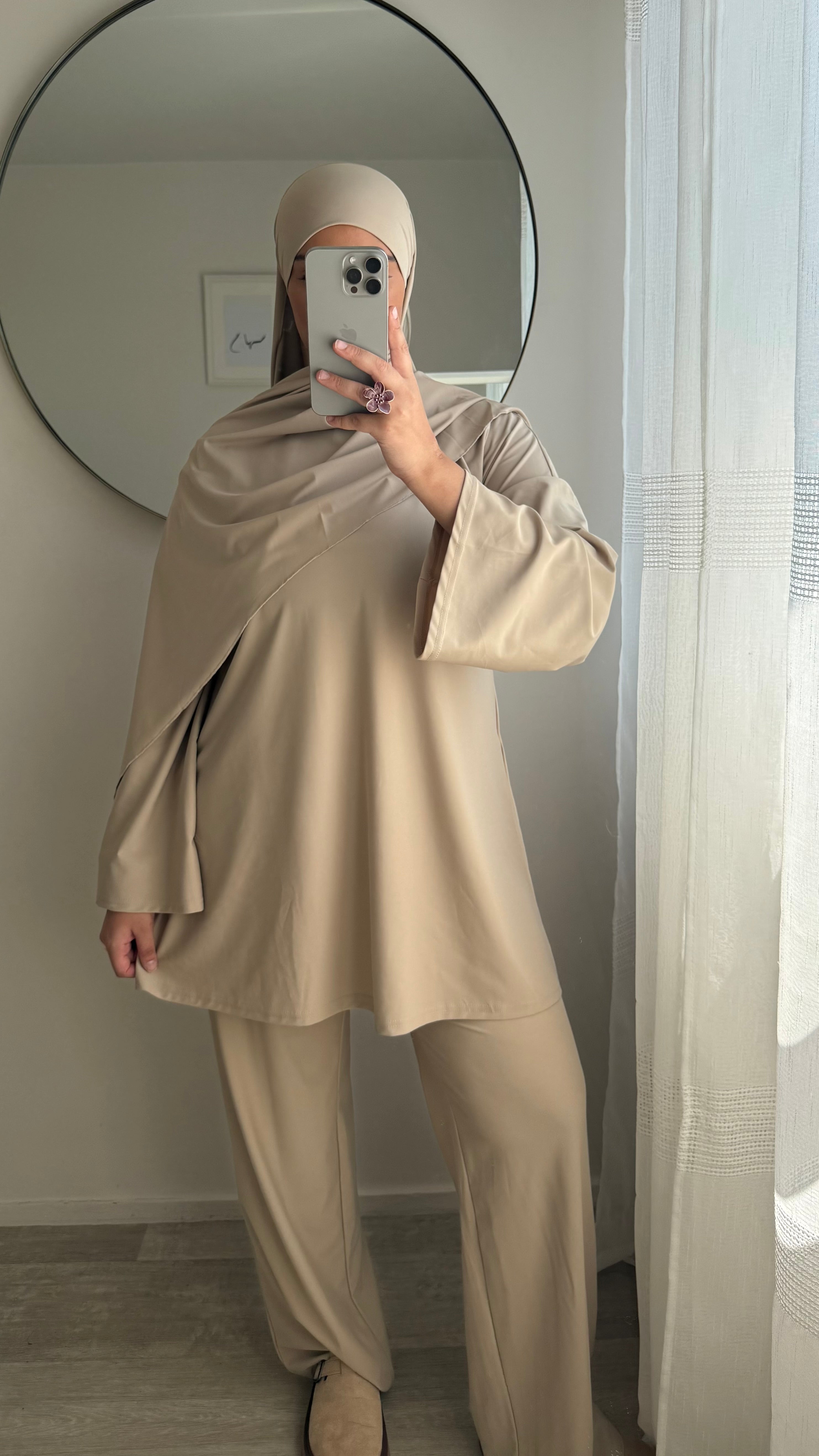 BURKINI 3 PIÈCES SANS NOEUD BEIGE