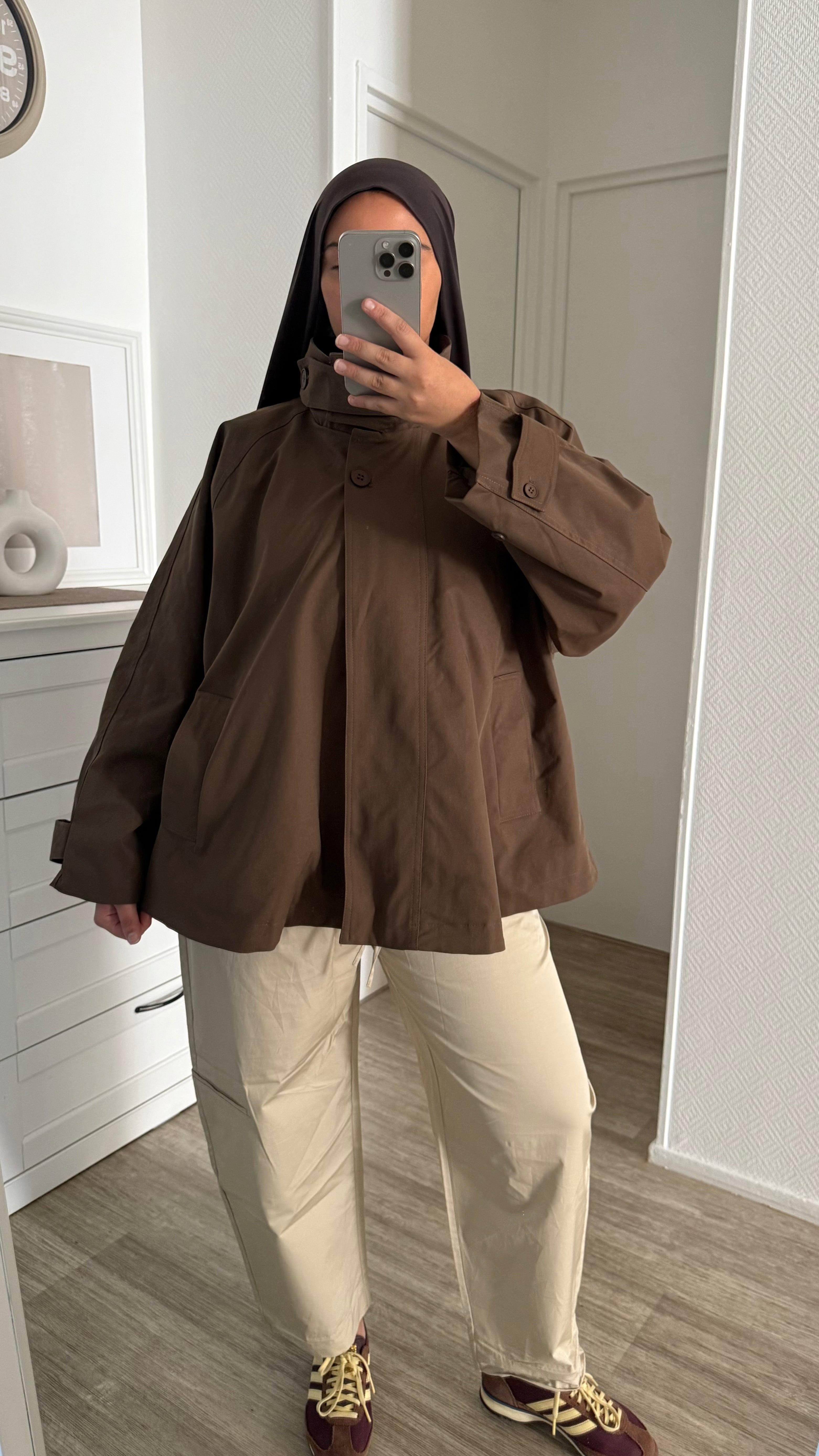 VESTE TRENCH MARRON