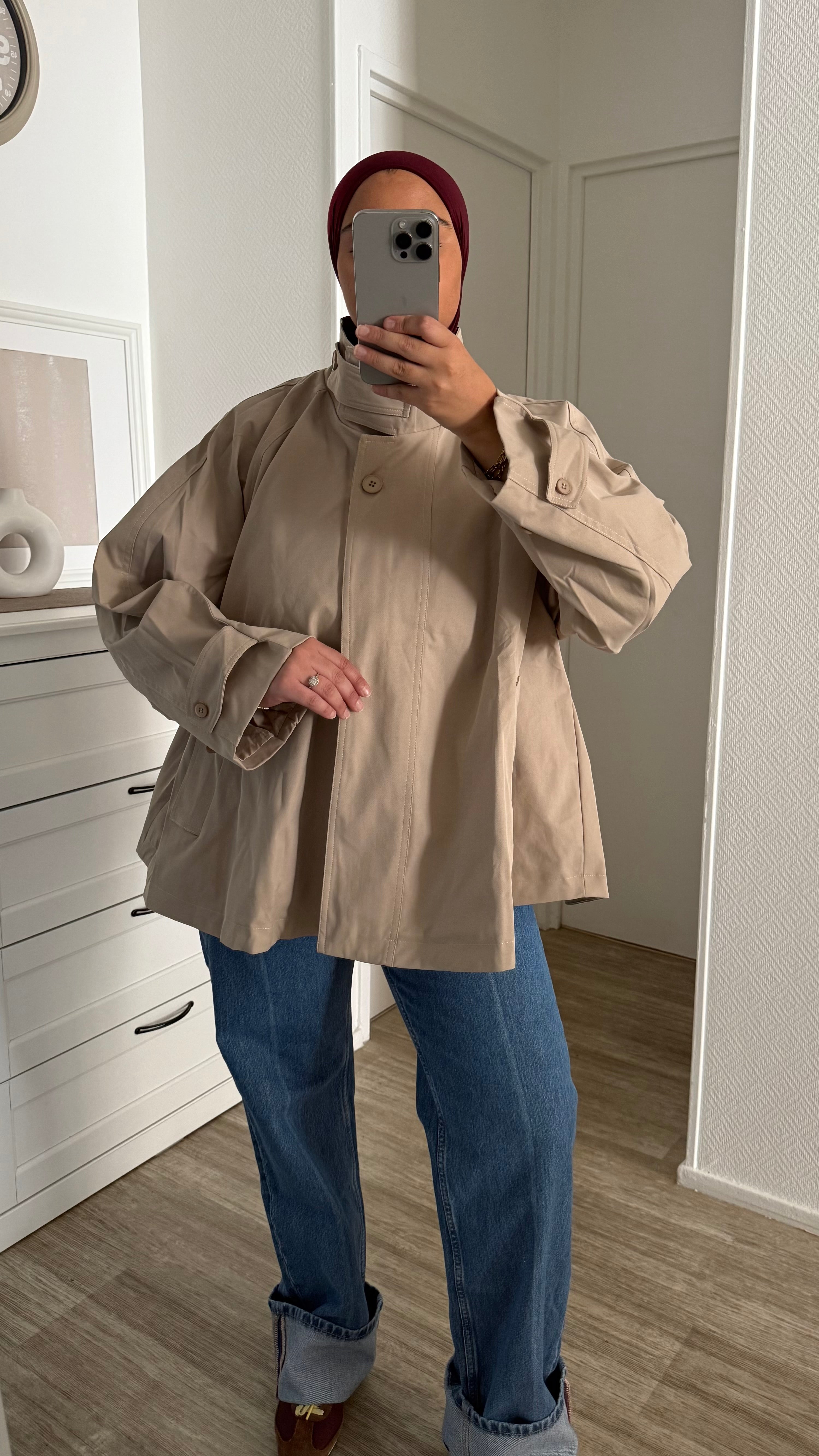 VESTE TRENCH BEIGE