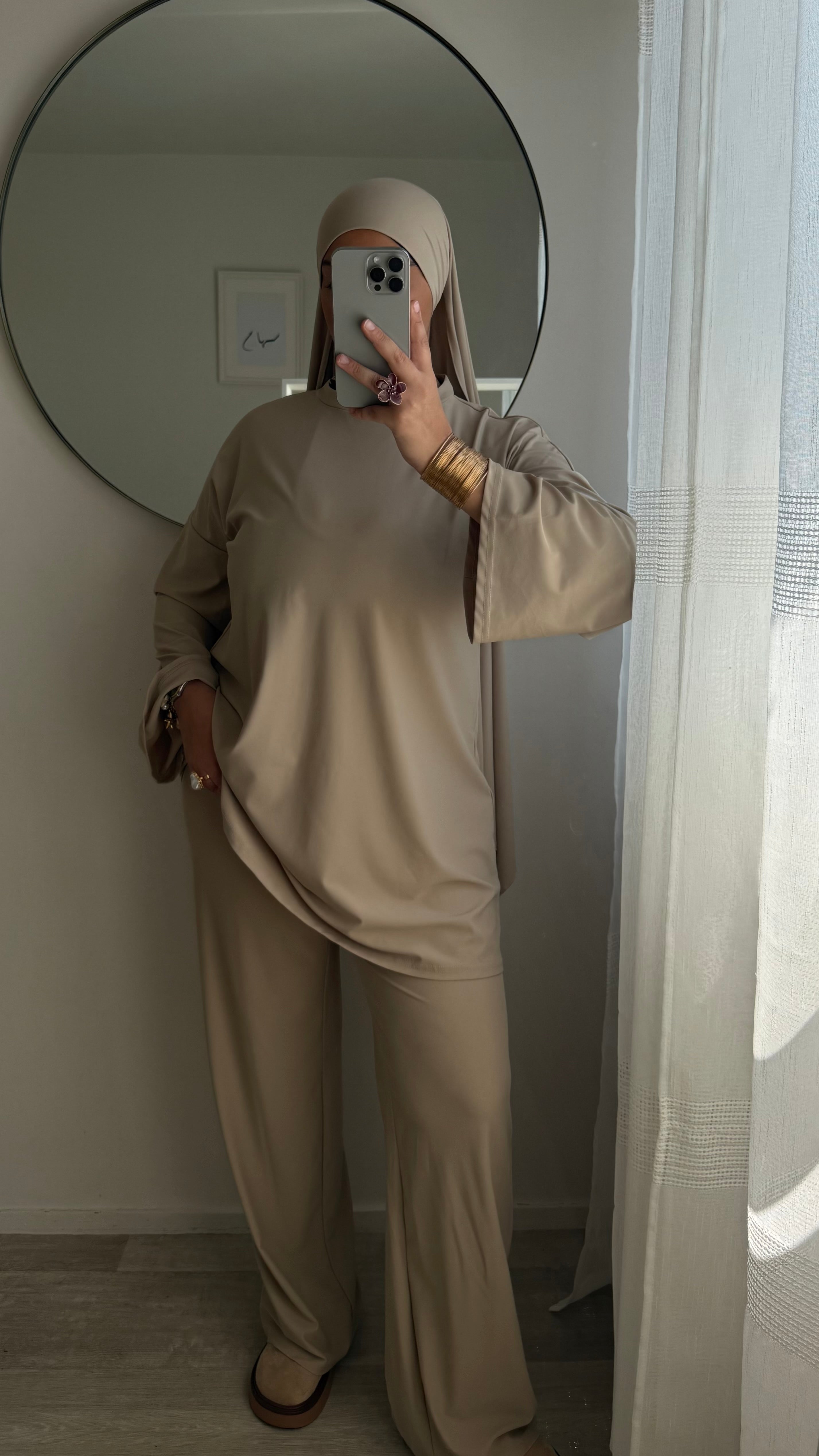 BURKINI 3 PIÈCES SANS NOEUD BEIGE