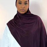 LIQUID JERSEY DARK PLUM