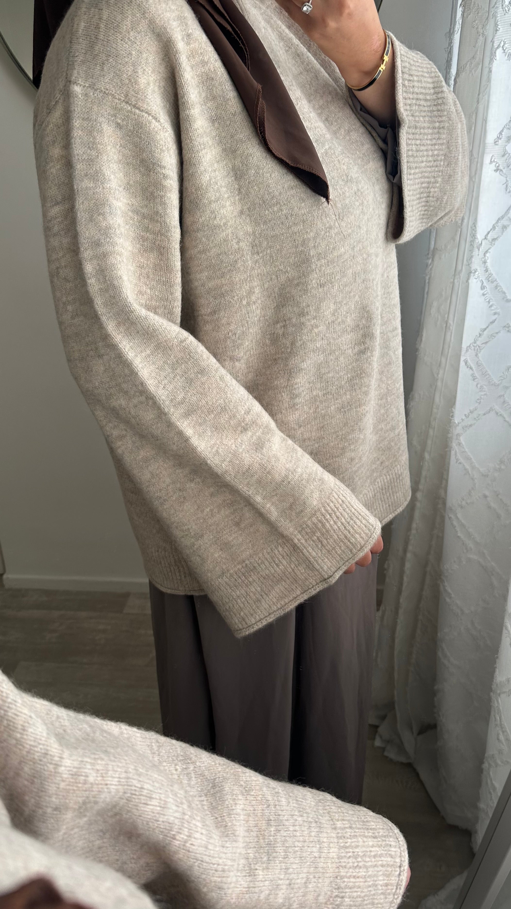 PULL BASIC BEIGE TAUPE