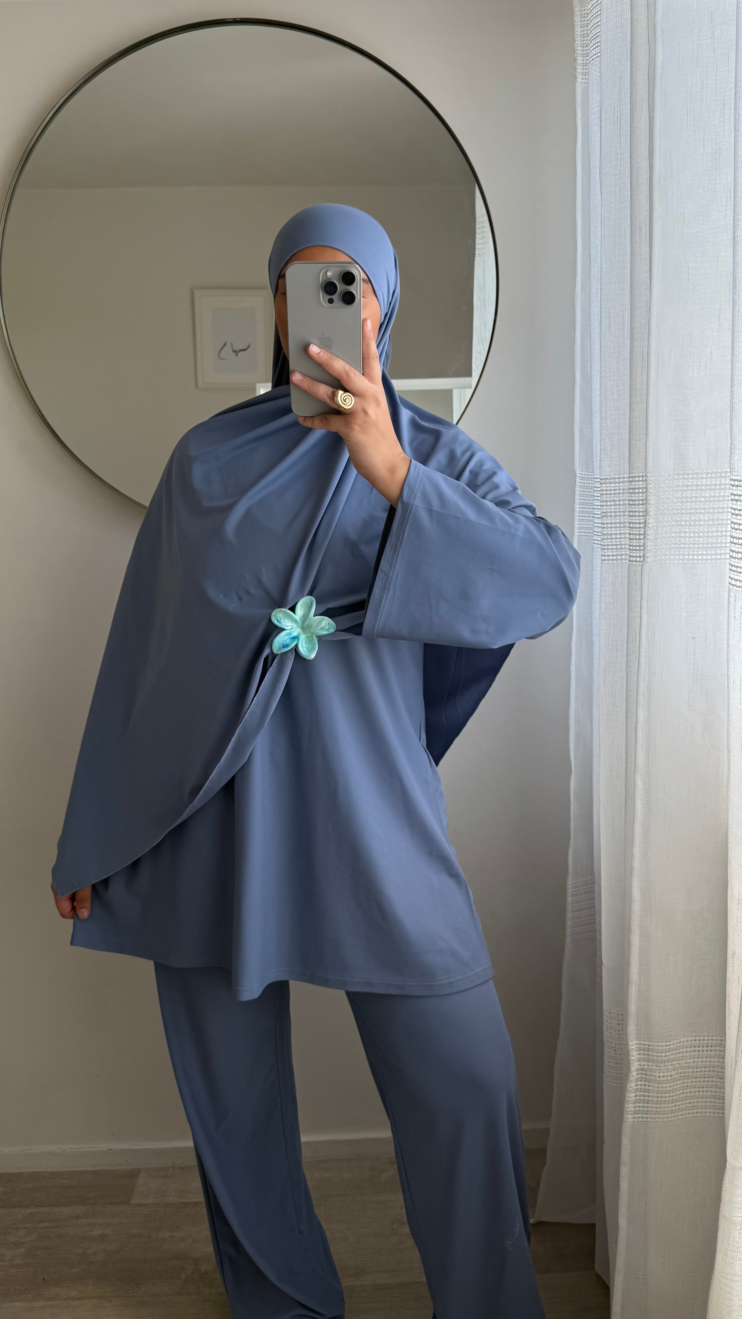 BURKINI 3 PIÈCES SANS NOEUD BLEU BABY