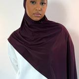 LIQUID JERSEY DARK PLUM